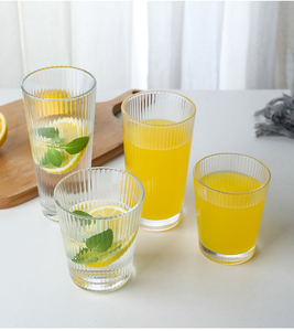 Verres <span class=keywords><strong>à</strong></span> <span class=keywords><strong>eau</strong></span> transparents <span class=keywords><strong>à</strong></span> prix avantageux, 370 ml, rayures verticales, <span class=keywords><strong>verre</strong></span> <span class=keywords><strong>à</strong></span> jus simple, <span class=keywords><strong>verre</strong></span> <span class=keywords><strong>à</strong></span> boire haut - Product Image 2