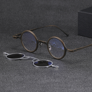 Gafas de Sol de Visión Nocturna con Clip Magnético de Titanio, Estilo Clásico Unisex, Montura de Diamantes a la Moda, Tendencia 2024 - Product Image 1