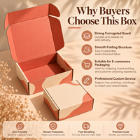 Boîte d'expédition personnalisée en carton ondulé durable, avec impression d'illustrations recyclables et approvisionnement en gros pour kits d'abonnement