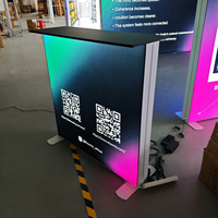 Système de panneaux modulaires TIANLANG 3*3M pour stand d'exposition avec éclairage LED et tissu SEG pour stand de salon professionnel