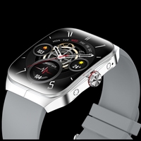 HK80 montre intelligente pour hommes femmes BT appel Fitness Tracker Sport caractéristiques calendrier carré boussole fréquence cardiaque/pression artérielle/oxygène