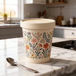 High Quality Eco Friendly <b>Disposable</b> Instant Noodle Packaging Paper Soup Container With Custom Logo - Product Image 1