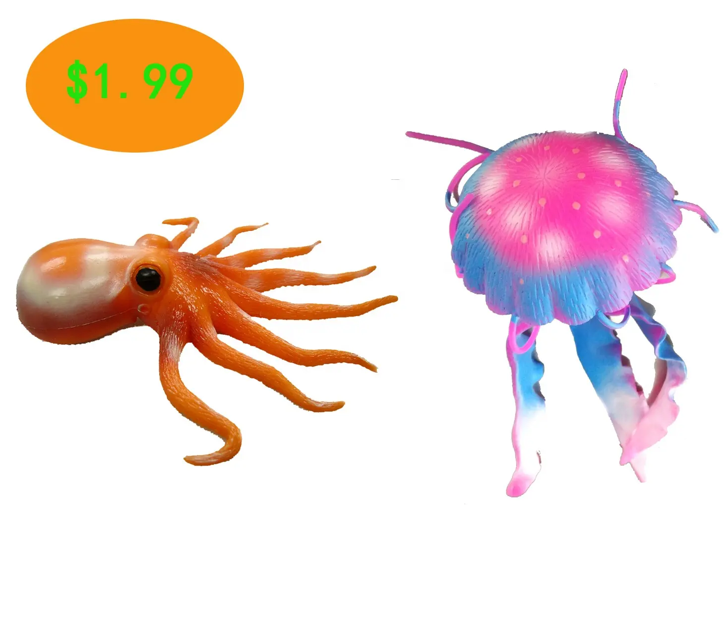 Unterhaltung interaktive ozean octopus quallen $1,99 einzelhandel gruppe spielzeug