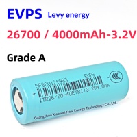 Baterai Lithium Iron Phosphate EVPS Livenergy 26700 4000 mAh, Tingkat Pengosongan 3C, 32V, Suhu Operasi 0-60°C untuk Kendaraan Listrik