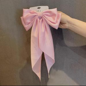 Accessoires pour cheveux multicolores, grandes pinces à cheveux avec nœud, nœud en satin surdimensionné à longue queue pour filles et femmes - Product Image 5