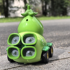 รถแข่งบังคับวิทยุรูปทรงถั่ว 2.4GHz ควบคุมระยะไกลเสถียร หมุนได้ 360 องศา °   หมุนได้ ง่ายต่อการใช้งาน เหมาะสำหรับเด็ก - Product Image 4