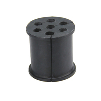 Coussins de baril à œillets à 3/8 trous Manchon de câble flexible en caoutchouc coaxial de 1/2 pouces avec diamètre variable