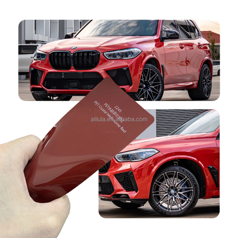 Wholesale Self Healing & Anti Scratch Car Film Auto Vinyl Body Wrap Sticker Rolls Red Color PPF Paint protection Film
