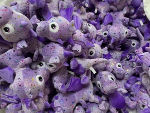 Drago di peluche personalizzato promozionale, <span class=keywords><strong>animali</strong></span> di peluche viola, simpatico dinosauro giocattolo, drago di peluche cinese - Product Image 6