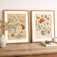 Impression sur toile Giclée botanique personnalisée, papier sans acide, tableau tendu, affiche murale pour salon, décoration intérieure