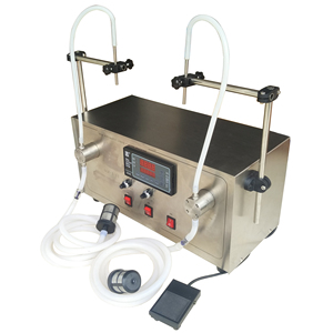 Pompe magnétique à double buse semi-automatique pour remplissage de bouteilles en verre de boissons, huile et eau sur bureau - Product Image 2
