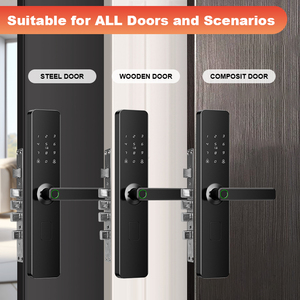 <strong>Password</strong> <strong>Lock</strong> With Key External <strong>Supplier</strong> The Door Smart New Home Biometric Automatic Smartdoor Card Main Code Auto Connected - Product Image 4
