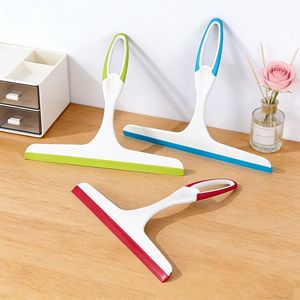 Limpiacristales de una sola cara para limpieza de superficies de vidrio con mango, opciones de color verde, azul y rojo rosa - Product Image 1
