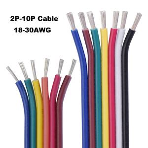 UL1007 UL1571 Personalizado 24AWG 26AWG 28AWG Fita Plana Cabo de Isolamento PVC Sólido <span class=keywords><strong>2</strong></span>/3/4/5/6/7/8 Pin RGB Light Bar Strip Wire - Product Image 6