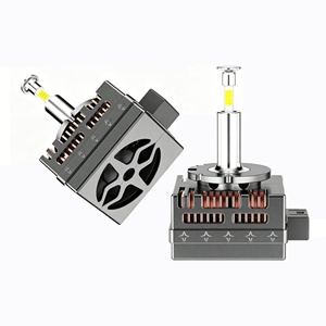 1 คู่ 4 ด้าน 120W LED ไฟหน้าซีนอน D3s D1s ดีซีรีส์ไฟหน้า 6000K หลอดไฟไฟหน้าซีนอนไฟรถ LED ไฟหน้า <span class=keywords><strong>RC80</strong></span> - Product Image 1
