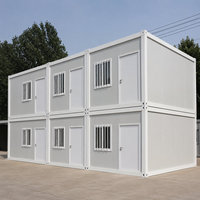 Maison conteneur moderne à économie d'énergie, bâtiment préfabriqué en acier, design modulaire écologique pour appartement, logement durable