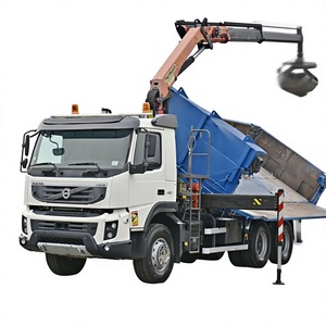 Autocarro Ribaltabile FMX 450 del 2012 con Gru Atlas 6x4, Braccio Idraulico, Carrozzeria Blu, Cabina Bianca, Altezza di Sollevamento 5m, Momento di Sollevamento 172.3E - Product Image 1