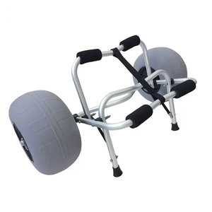 Carrito de Playa Plegable con Ruedas Inflables de PVC Gris de <span class=keywords><strong>12</strong></span> Pulgadas, con Rodamientos, para Pesca, Kayak, Precio de Fábrica - Product Image 5