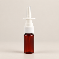 Vente en gros de flacons pulvérisateurs nasaux en plastique PET de 10 ml, 20 ml, 30 ml, pompe à brume fine, emballage médical vide, logo personnalisé, fournisseur d'usine