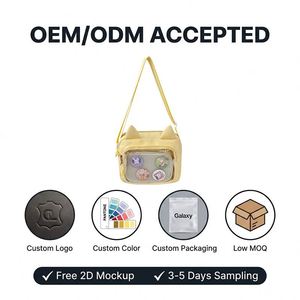 Large-capacity Transparent Nylon Ita <b>Bag</b> <b>for</b> Anime <b>Girls</b> High Appearance Portable Crossbody Handbag Water Resistant Campus Style - Product Image 4