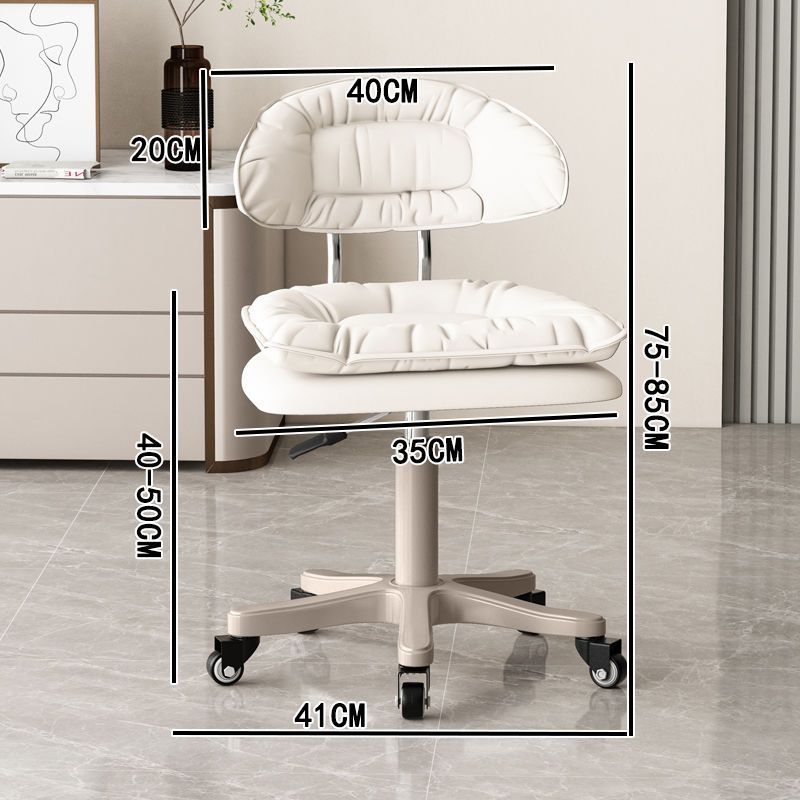 Grande roue à roulement en métal blanc plat de 35 cm