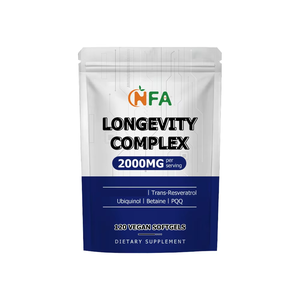 Cápsulas Blandas de Complejo de Longevidad OEM ODM con Trans-Resveratrol y Betaína, Favorecen la Energía, la Vitalidad, el Antioxidante y el Equilibrio Metabólico - Product Image 1