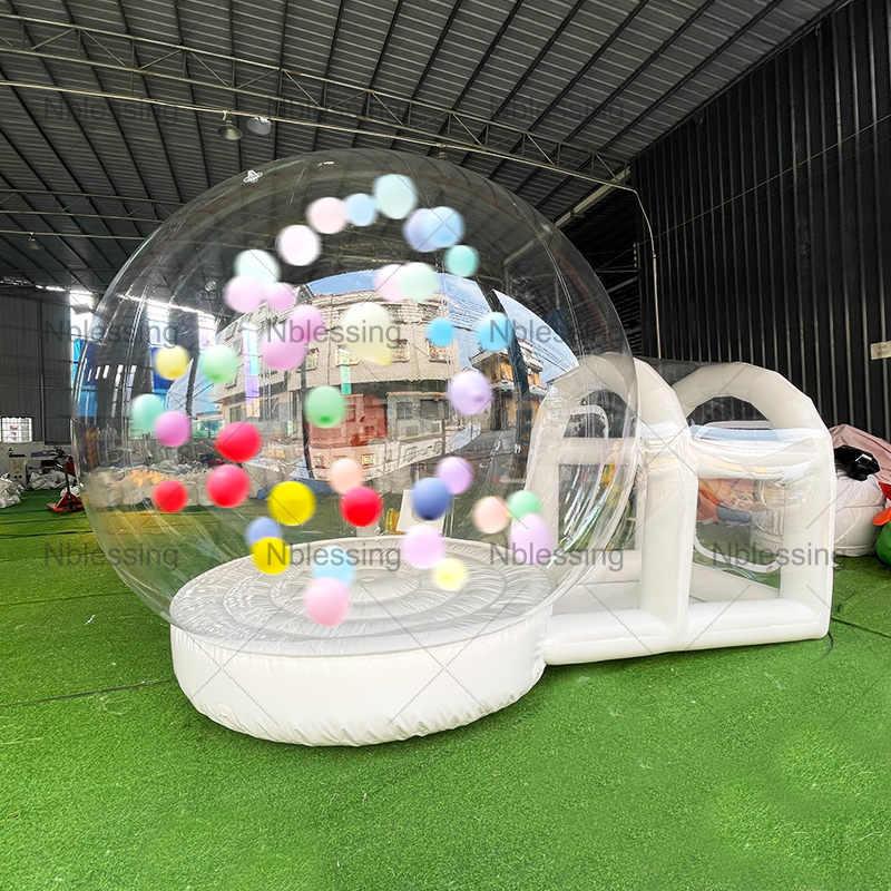 bubble house with jumping