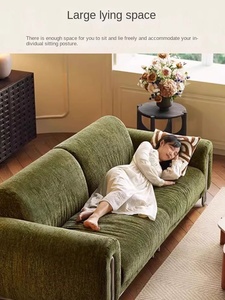Divano Monoposto in Tessuto Chenille Stile Bauhaus Retrò Francese per Soggiorno, Adatto a Appartamenti Grandi <span class=keywords><strong>e</strong></span> Piccoli - Product Image 3