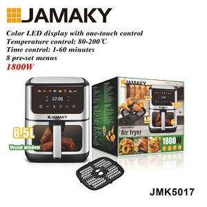 <span class=keywords><strong>Friggitrice</strong></span> <span class=keywords><strong>ad</strong></span> <span class=keywords><strong>Aria</strong></span> Calda <span class=keywords><strong>ad</strong></span> Alta Efficienza 1800W Capacità <span class=keywords><strong>XXL</strong></span> 8,5L con Finestra di Osservazione e Vassoio da Forno - Product Image 4