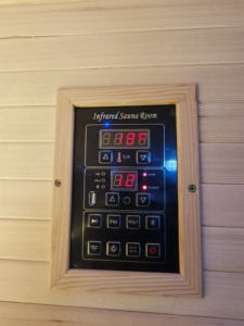 Sauna extérieur moderne avec patio ouvert, en bois de pruche naturel, poêle électrique, sauna extérieur Megius pour jardin, villa, <span class=keywords><strong>spa</strong></span> - Product Image 5