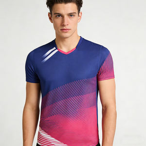 เสื้อยืดแบดมินตันแบบแห้งเร็ว ระบายเหงื่อได้ดี สำหรับฤดูร้อน ผลิตจากโพลีเอสเตอร์ คุณภาพพรีเมียม แบบยูนิเซ็กซ์ เหมาะสำหรับวิ่งออกกำลังกายกลางแจ้งและเล่นกีฬา - Product Image 4