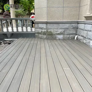 Wholesale Directly Sale 3D Embossed Wood Plastic Co Extrusion WPC Flooring Wood Decking Outdoor