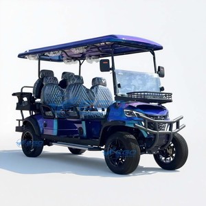 Minimalist Designed Stylish Electric Golf Cart Blue-purple Gradient Off-road Electric Vehicle - Product Image 1
