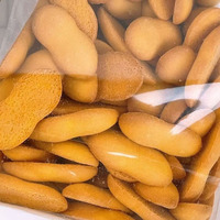 Miniatur biskuit berbentuk labu 138g untuk kepingan salju renyah bahan mentah kue Ideal dengan wajan yang tak beraturan