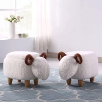 Italie populaire design moderne repose-pieds pour animaux repose-pieds rembourré repose-pieds rembourré chaise pied en bois décoratif robuste