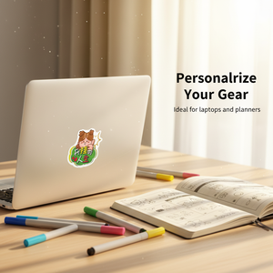 สติกเกอร์ไดคัทแบบกำหนดเอง ทนทาน ป้องกันรังสียูวี กันน้ำ สติกเกอร์ไวนิล PVC สติกเกอร์ตกแต่งขวดน้ำ - Product Image 3