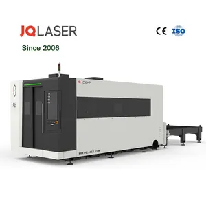 JQ mesin pemotong Laser logam 3kw 6kw, mesin pemotong Laser lembaran baja tahan karat 3000x1500mm 5mm