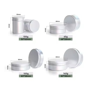 Merrynewon Customised Wholesale Eco-friendly <b>Aluminum</b> Jars Screw Cap Face Cream Skin Care Cosmetic Packaging Custom Size Color - Product Image 5