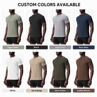 T-shirt de sport pour homme à manches raglan, col rond, fentes latérales, respirant, séchage rapide, doux pour la peau, personnalisable OEM, marque privée