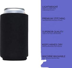 Funda Aislante de Neopreno Impermeable de Alta Calidad para Latas de Cerveza, con Cierre de Cremallera y Color Personalizable - Product Image 5