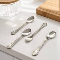 Ensemble de couverts en acier inoxydable 18/0 résistant à la rouille, design ergonomique, finition miroir, durable, couteau, fourchette, cuillère, 24 pièces pour hôtel