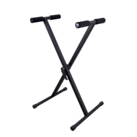 CNBear K-720B Quick-Adjust Locking Design Metal & Rubber Musical Instrument Single-X Keyboard Stand