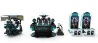 Chaise de cinéma virtuel VRSGAMES 9D Vaisseau spatial intérieur en métal et UFO VR pour centres commerciaux et aéroports