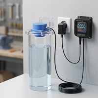 Moniteur de niveau de liquide à ultrasons haute précision, capteurs de niveau de carburant pour réservoir d'eau intelligents Tuya WIFI
