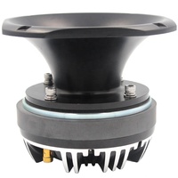 Vander AUDIO 8 Ohms Aluminium Noir Compression Driver Tweeter dans Haut-Parleur 109 dB 200 Watts Puissance Continue pour Autoradio