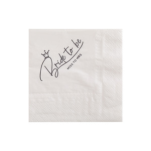 Bride To Be Printed Paper Napkins 250mmx2 Wedding Party Theme Disposable Napkins 20 Sheets Per Pack - Product Image 5