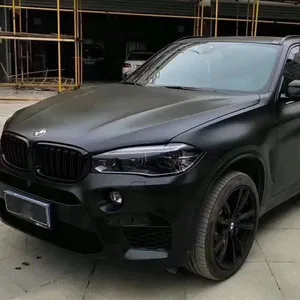 Super Metálico Matte Wraps Vinil Tempestade Preto Pesado Ultra Carro De Metal Adesivos