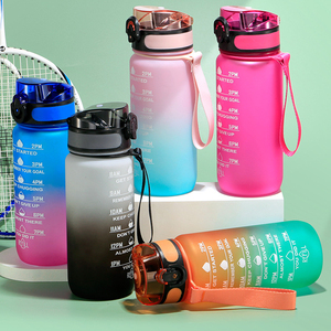 Botella de Agua Deportiva de Tritán de 600 ml, a Prueba de Fugas, Libre de BPA, para Niños, <span class=keywords><strong>con</strong></span> Marcador de Tiempo, 20 oz - Product Image 2
