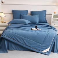 Ensemble de couette de literie de luxe 100% en fibre de polyester doux et respectueux de la peau