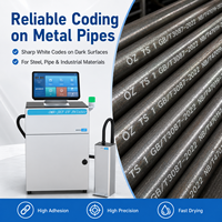 Impresora PIJ de Alta Precisión de 600 DPI, A800, Máquina de Codificación de Inyección de Tinta UV CF3, Codificador de Caracteres Grandes de 53,95 mm para Metal y Plástico